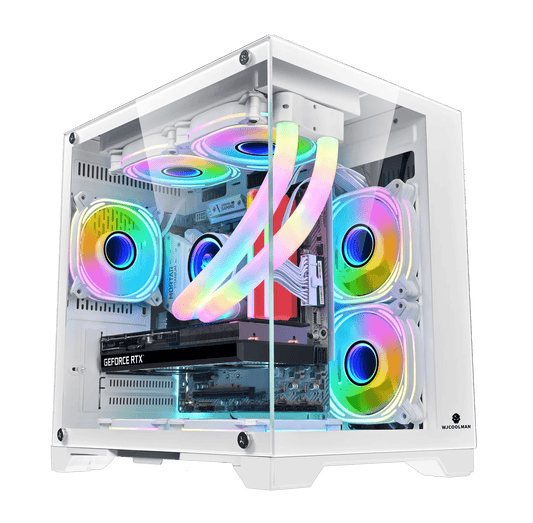 Prebuilt custom gaming pc Ryzen 5, 16GB DDR4, RTX 1660Ti/4060, 1TB NVME SSD M.2, WJCoolman Mini Case