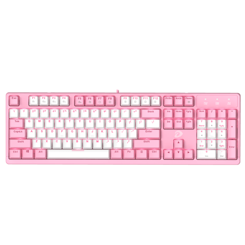 Dareu mechanical keyboard pink-white color