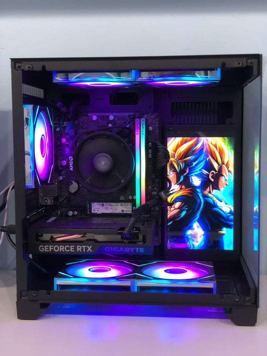 Customized Gaming PC - AMD Ryzen 5 5500 - 16GB DDR4 - RTX 4060 - 1TB Nvme SSD - With Build In Screen